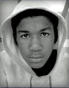 Trayvon Martin w/ hoodie