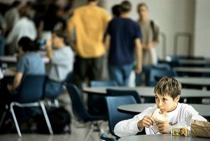a Freshman Eating Alone